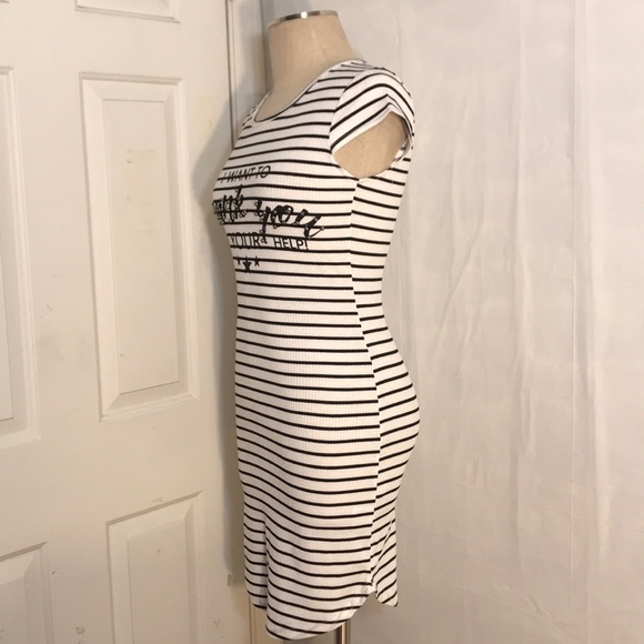 NWT G Fresh Size 2 Thank You Striped T Shirt Dress - Picture 4 of 8